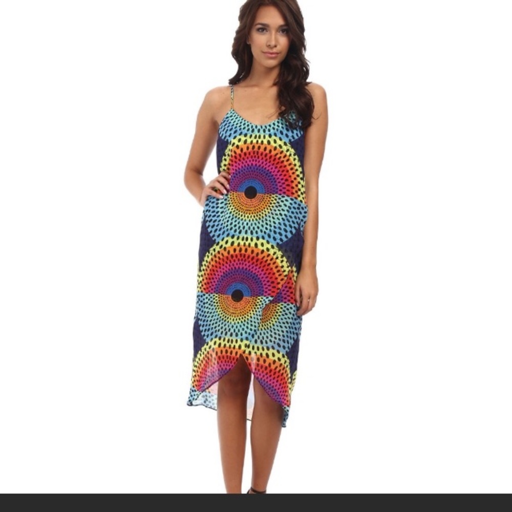 Mara Hoffman Chiffon Electrolight slip dress